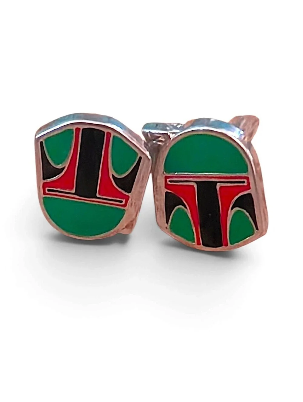 Star Wars SET of 3 Cufflinks Yoda R2D2 Boba Fett Wedding Formal Groomsmen Gift